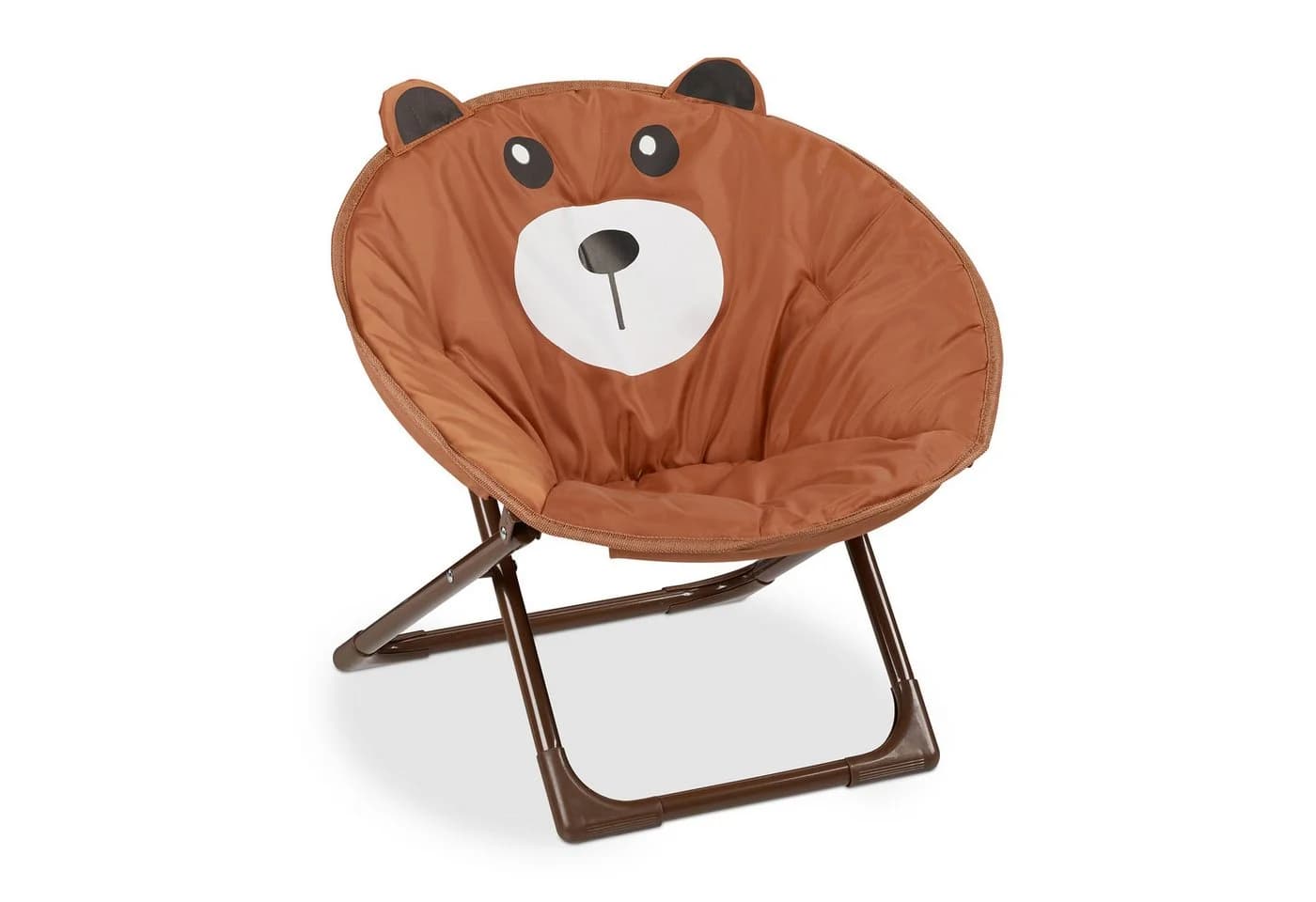 relaxdays Moonchair Kinderstuhl Faltbar Bär Braun/Weiß Schwarz - Bild 2