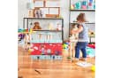 relaxdays Spielzeugtruhe Sitzbox für Kinder Pirat Rot Blau Gelb Bild 1