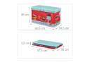 relaxdays Spielzeugtruhe Sitzbox für Kinder Pirat Rot Blau Gelb Bild 4