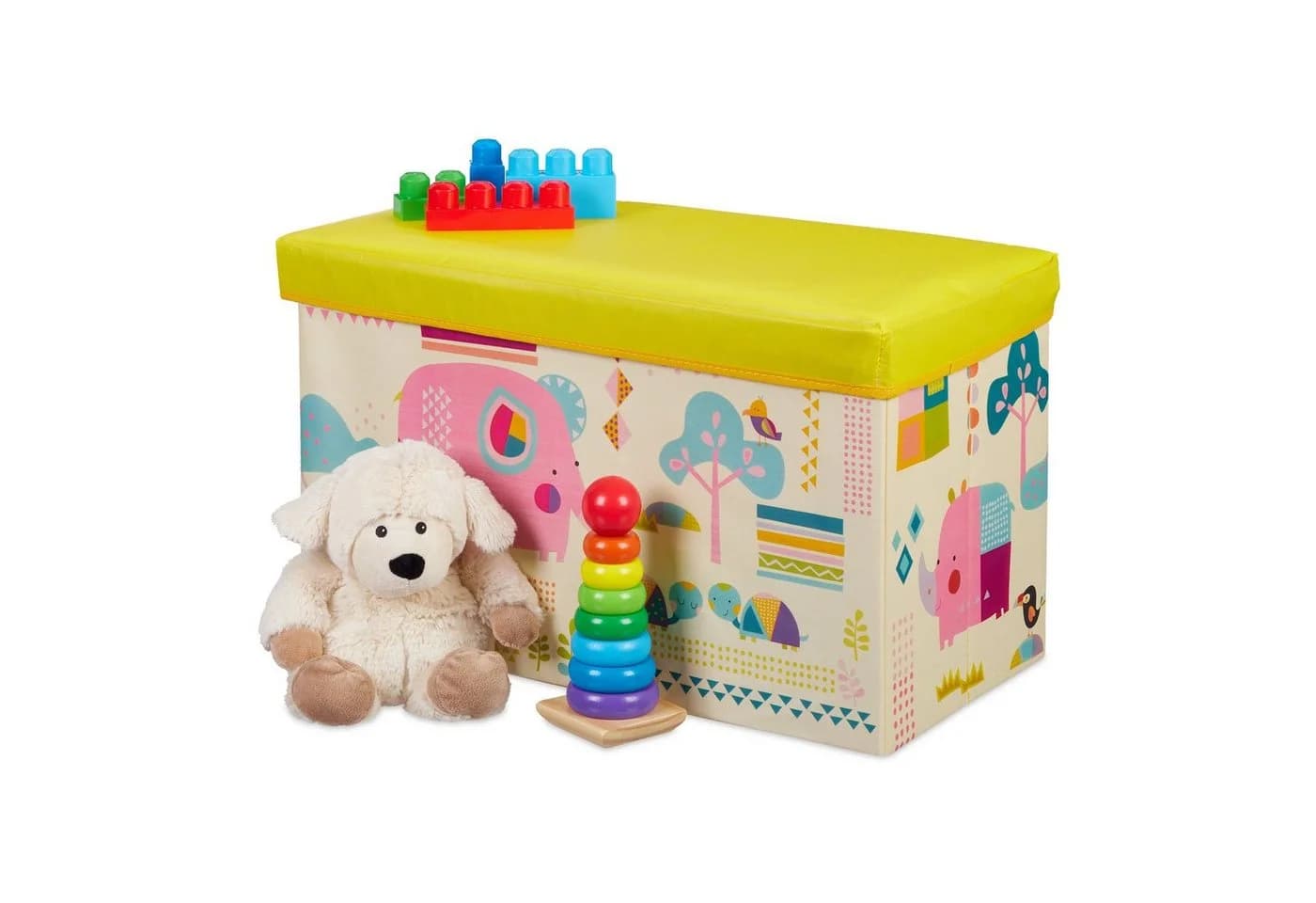 RELAXDAYS Spielzeugtruhe Sitzbox für Kinder, Tiere - Bild 2