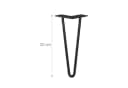relaxdays Tischbein 4er Set Hairpin Legs 30 cm Bild 4