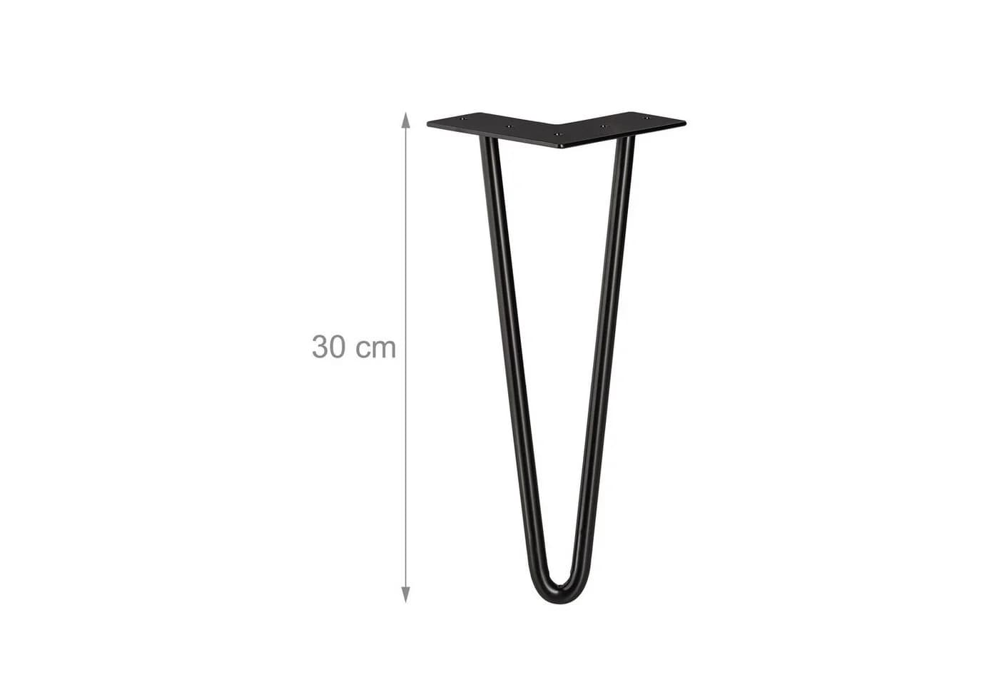 relaxdays Tischbein 4er Set Hairpin Legs 30 cm - Bild 4
