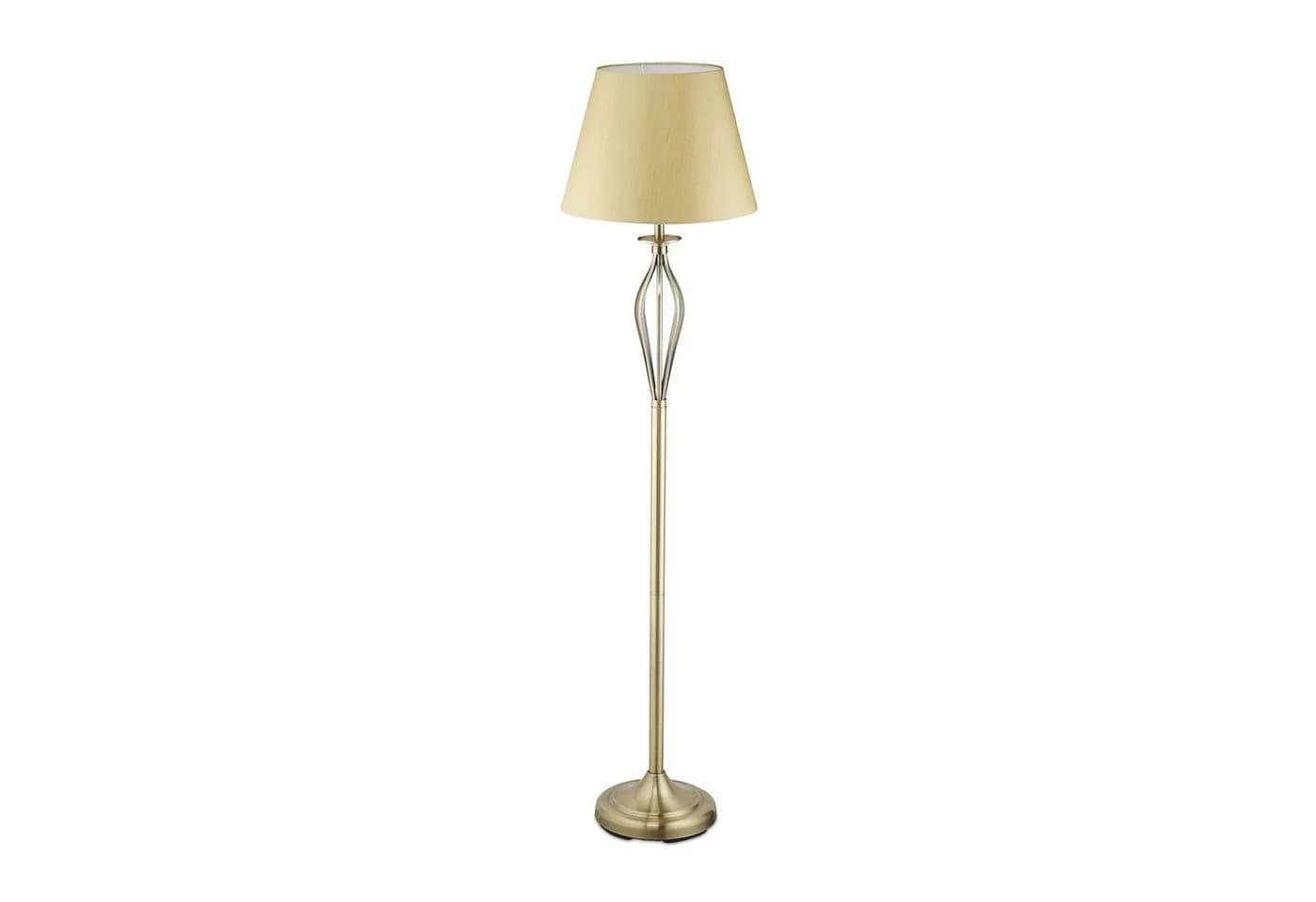 relaxdays Stehlampe Schirmlampe Antik, gold - Bild 2