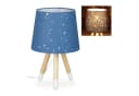 relaxdays Nachttischlampe Kinderzimmer Sterne blau Bild 2