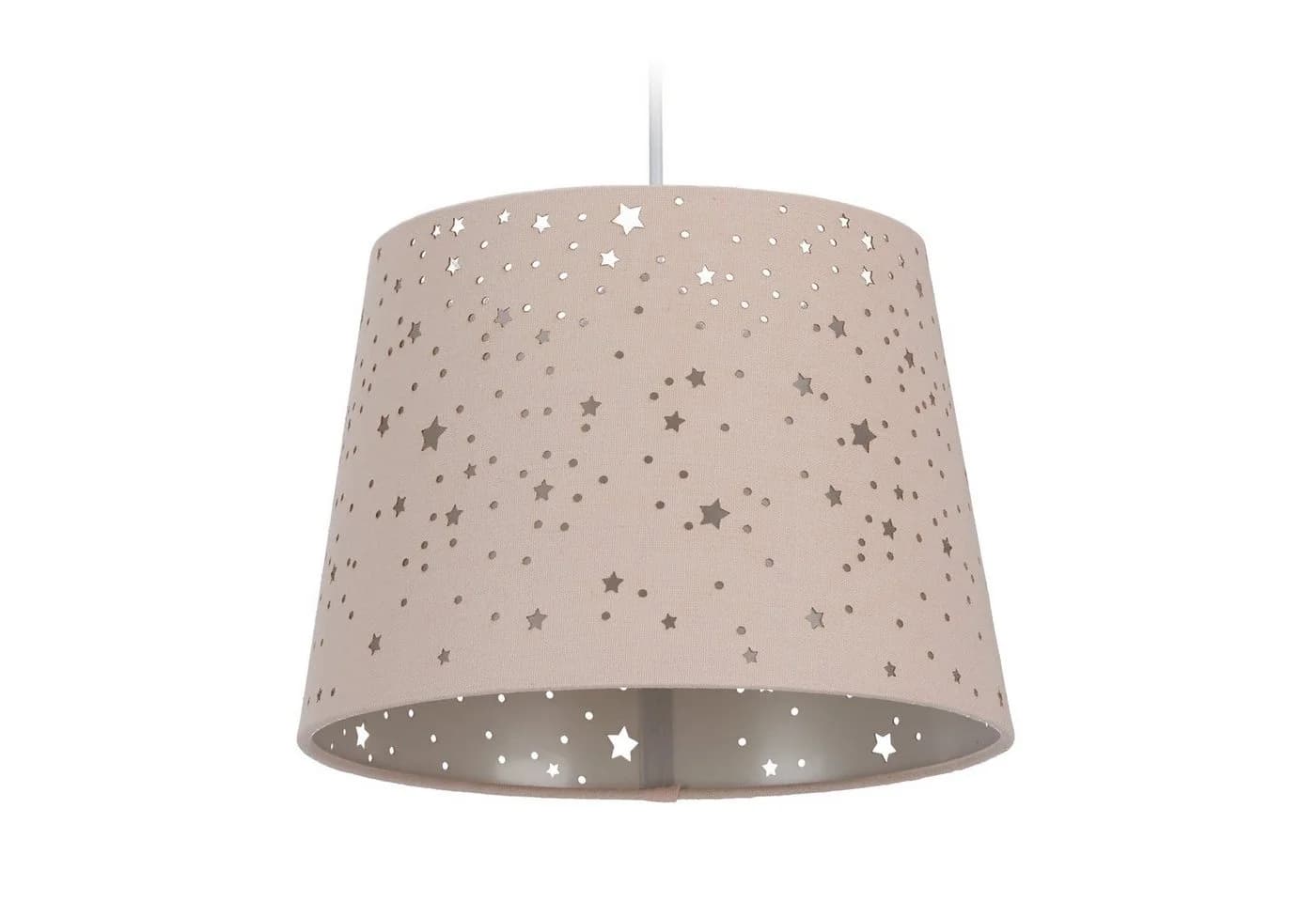 relaxdays Pendelleuchte Kinderzimmerlampe Sterne Rosa - Bild 2