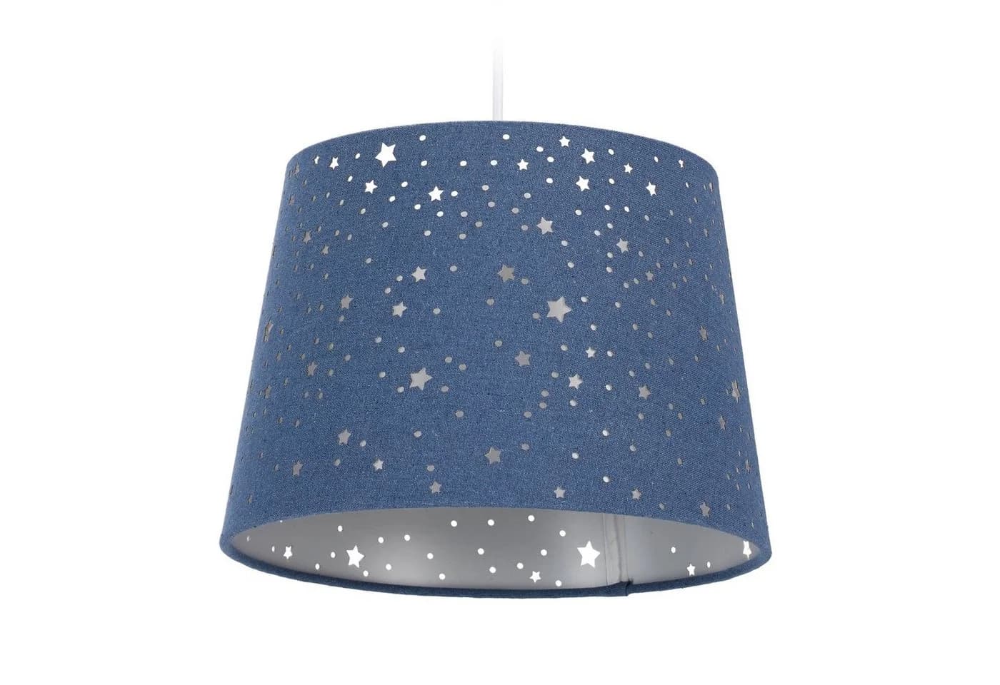 relaxdays Pendelleuchte Kinderzimmerlampe Sterne Blau - Bild 2