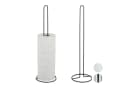 relaxdays Toiletten-Ersatzrollenhalter 2er Set Schwarz Metall Bild 2