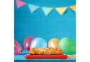 relaxdays Kuchentransportbox Eckig Rot Kunststoff mit Klickverschluss Bild 1