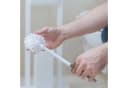 relaxdays Toilettenpapierhalter Klobürste Ersatzbürstenkopf 9er Set Weiß Bild 1