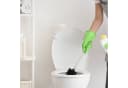relaxdays Toilettenpapierhalter Klobürste Ersatzbürstenkopf 9er Set Schwarz Bild 3