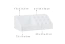 relaxdays Make-Up Organizer Acryl 21 Fächer Weiß Bild 5