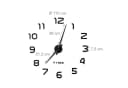 relaxdays DIY Wanduhr mit 3D-Zahlen Schwarz - Selbstklebende Uhr Bild 4
