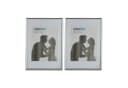 relaxdays Bilderrahmen 2er Set A4 Silber Bild 2