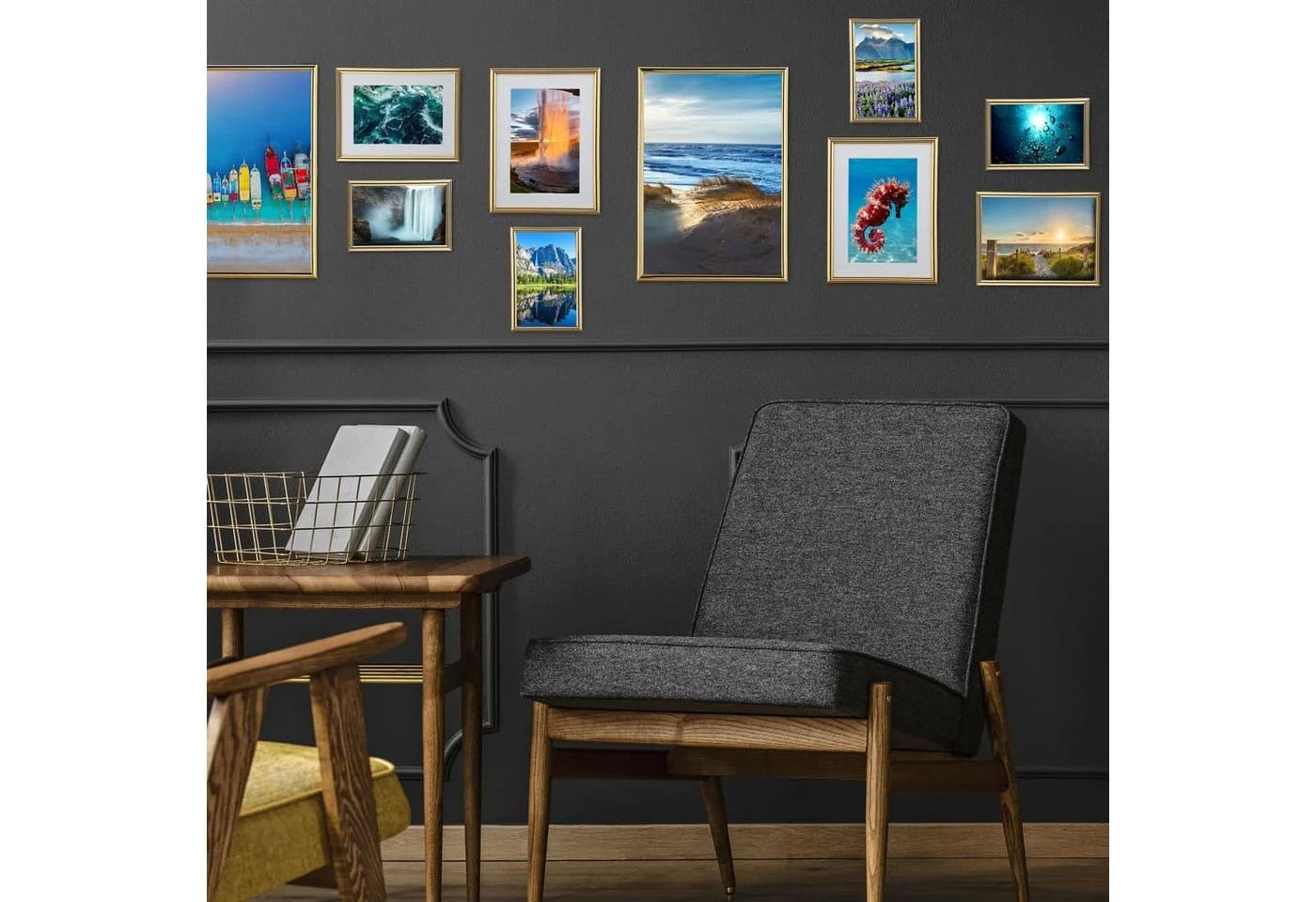 relaxdays Bilderrahmen 2er Set A4 Silber - Bild 3