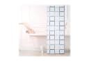 relaxdays Duschrollo SQUARE 80 cm Breite Kunststoff Aluminium Bild 2