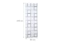 relaxdays Duschrollo SQUARE 80 cm Breite Kunststoff Aluminium Bild 4
