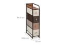 relaxdays Beistellschrank Schubladenschrank Holzoptik Braun Modern Bild 4