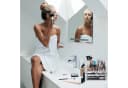 relaxdays Make-Up Organizer mit 4 Schubladen Gold-Streifen Bild 1