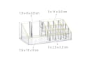 relaxdays Make-Up Organizer mit 4 Schubladen Gold-Streifen Bild 5