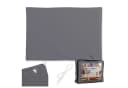 relaxdays Sonnensegel Grau UV-Schutz 30+ Polyester Bild 2