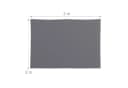 relaxdays Sonnensegel Grau UV-Schutz 30+ Polyester Bild 4