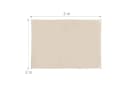 relaxdays Sonnensegel Rechteckig Beige UV-Schutz Bild 4