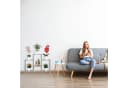 relaxdays Pflanzentreppe Grau Blumenregal Holz 6 Ablagen Bild 3