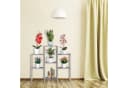 relaxdays Pflanzentreppe Grau Blumenregal Holz 6 Ablagen Bild 5