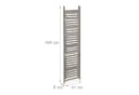 relaxdays Blumenständer XL grau aus Holz mit 4 Ablagen Bild 5