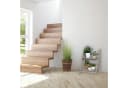 relaxdays Blumenständer Blumentreppe Holz Grau M Bild 1