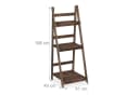 relaxdays Blumentreppe Holz Dunkelbraun L Bild 4