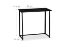 relaxdays Klappbarer Schreibtisch Schwarz Modernes Design Bild 4