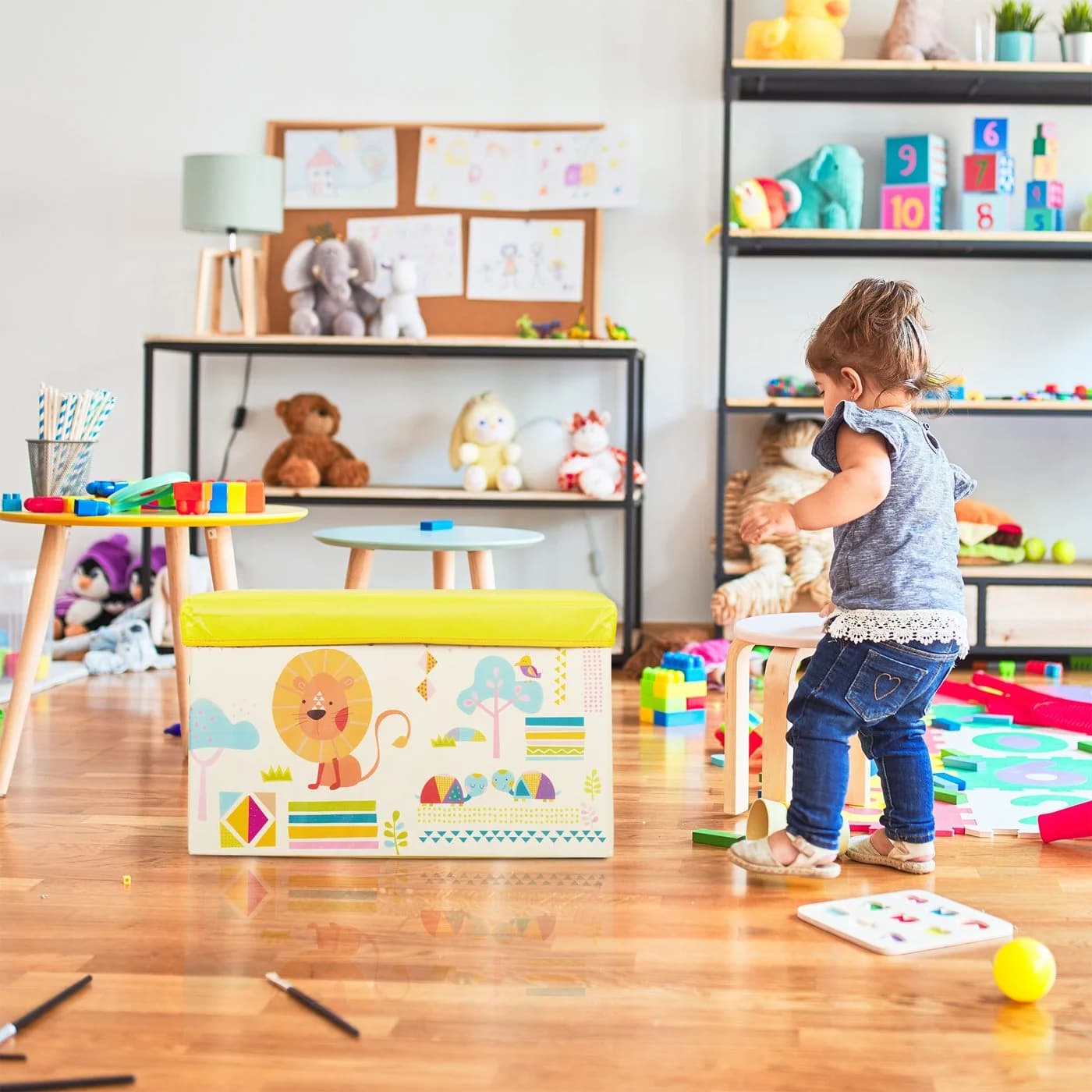 relaxdays Spielzeugtruhe Sitzbox für Kinder Sea Life - Bild 3