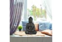 relaxdays Buddha Figur 70 cm Dunkelgrau Polyresin Bild 1