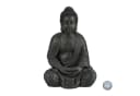 relaxdays Buddha Figur 70 cm Dunkelgrau Polyresin Bild 2