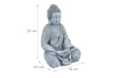 RELAXDAYS Buddha Figur 50 cm Hellgrau Polyresin Bild 4