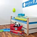 relaxdays Sitzkiepe Fire Truck Spielzeugbox mit Sitzfunktion Bild 1