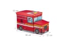 relaxdays Sitzkiepe Fire Truck Spielzeugbox mit Sitzfunktion Bild 4
