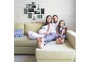 relaxdays Staffelbilderrahmen Collage 10 Bilder Schwarz Bild 3