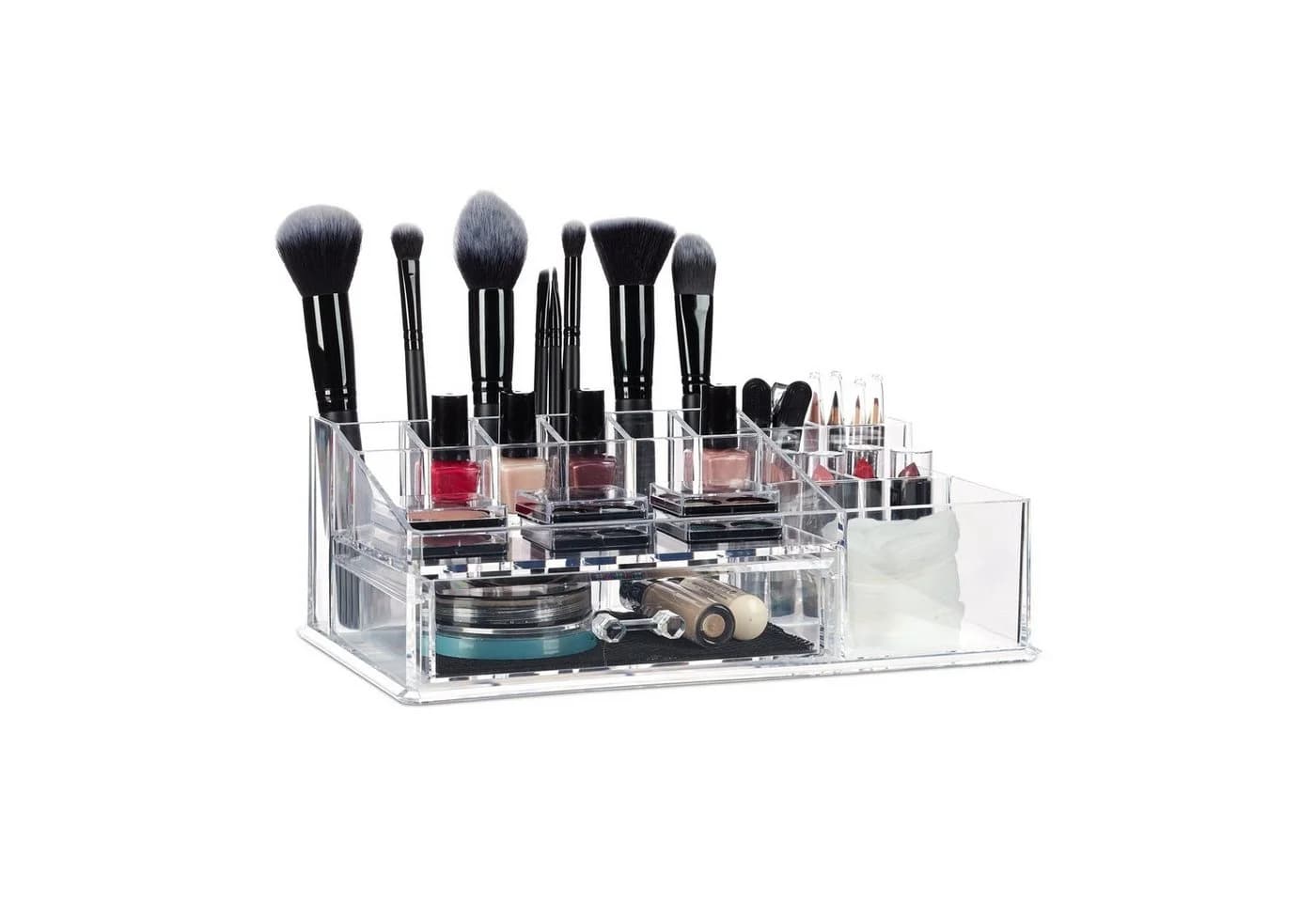 relaxdays Make-Up Organizer 16 Fächer Transparent - Bild 2