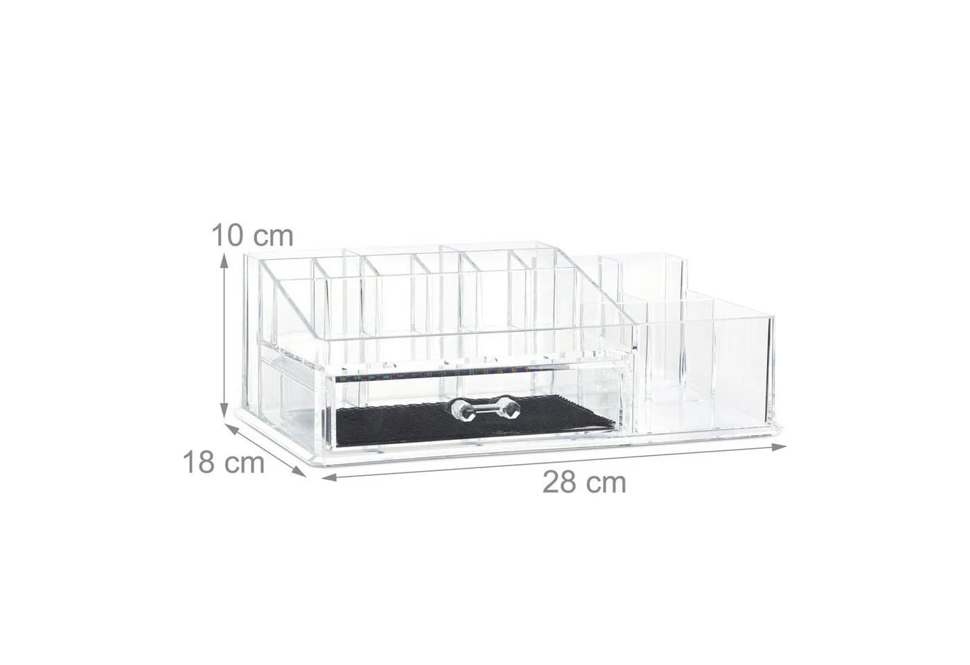 relaxdays Make-Up Organizer 16 Fächer Transparent - Bild 4