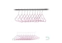 relaxdays Kinderkleiderbügel 20er Set Pink Silber PVC Bild 2