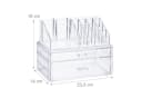 relaxdays Make-Up Organizer mit 2 Schubladen, transparent Bild 4