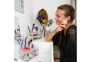 relaxdays Kosmetikorganizer mit 3 Schubladen transparent Bild 1