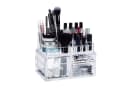 relaxdays Kosmetikorganizer mit 3 Schubladen transparent Bild 2