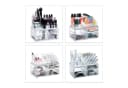 relaxdays Kosmetikorganizer mit 3 Schubladen transparent Bild 3