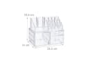relaxdays Kosmetikorganizer mit 3 Schubladen transparent Bild 4