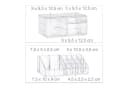 relaxdays Kosmetikorganizer mit 3 Schubladen transparent Bild 5