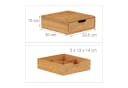 relaxdays Schubladenbox Bambus Natur 1 Einschub Bild 4