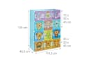 relaxdays Kinderkleiderschrank Steckregal mit Tiermotiven Blau Bild 4